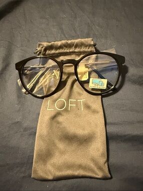 LOFT Black Round Blue Light Glasses